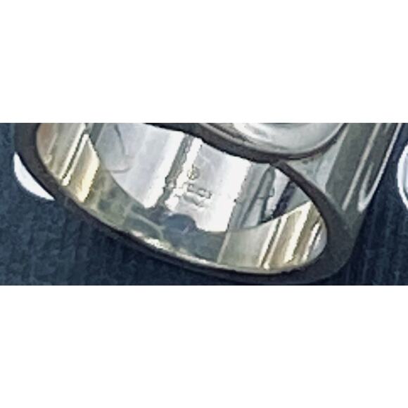 Gucci Authentic Steering Sliver Interlocking G Ring Size 6 - Picture 3 of 7